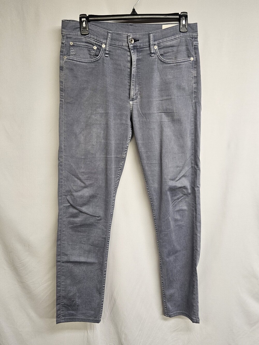 Rag & Bone Fit 2 Slim Jeans Mens 33x32 (30) Gray Greyson Stretch Denim USA